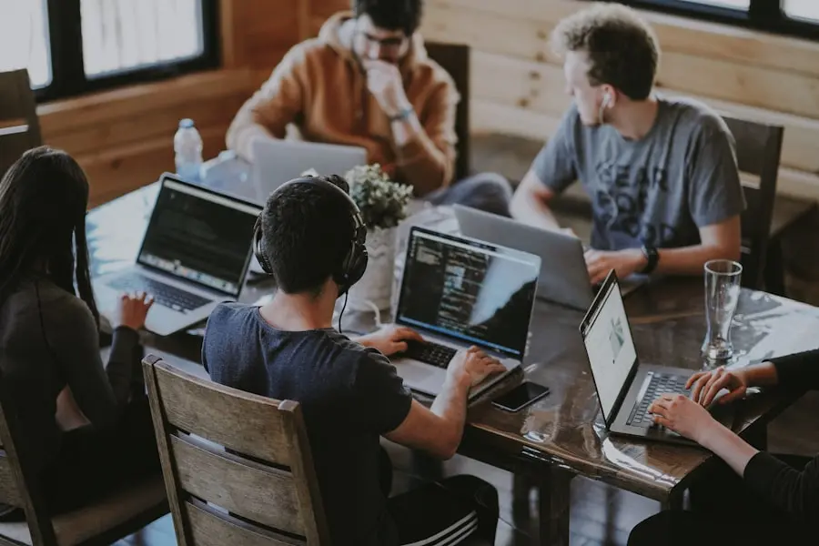 CFO Accounting team working together in a modern UK office